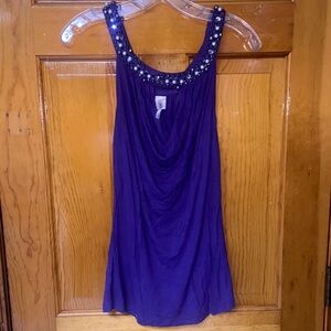 Rue21 Deep Purple Embellished Blouse